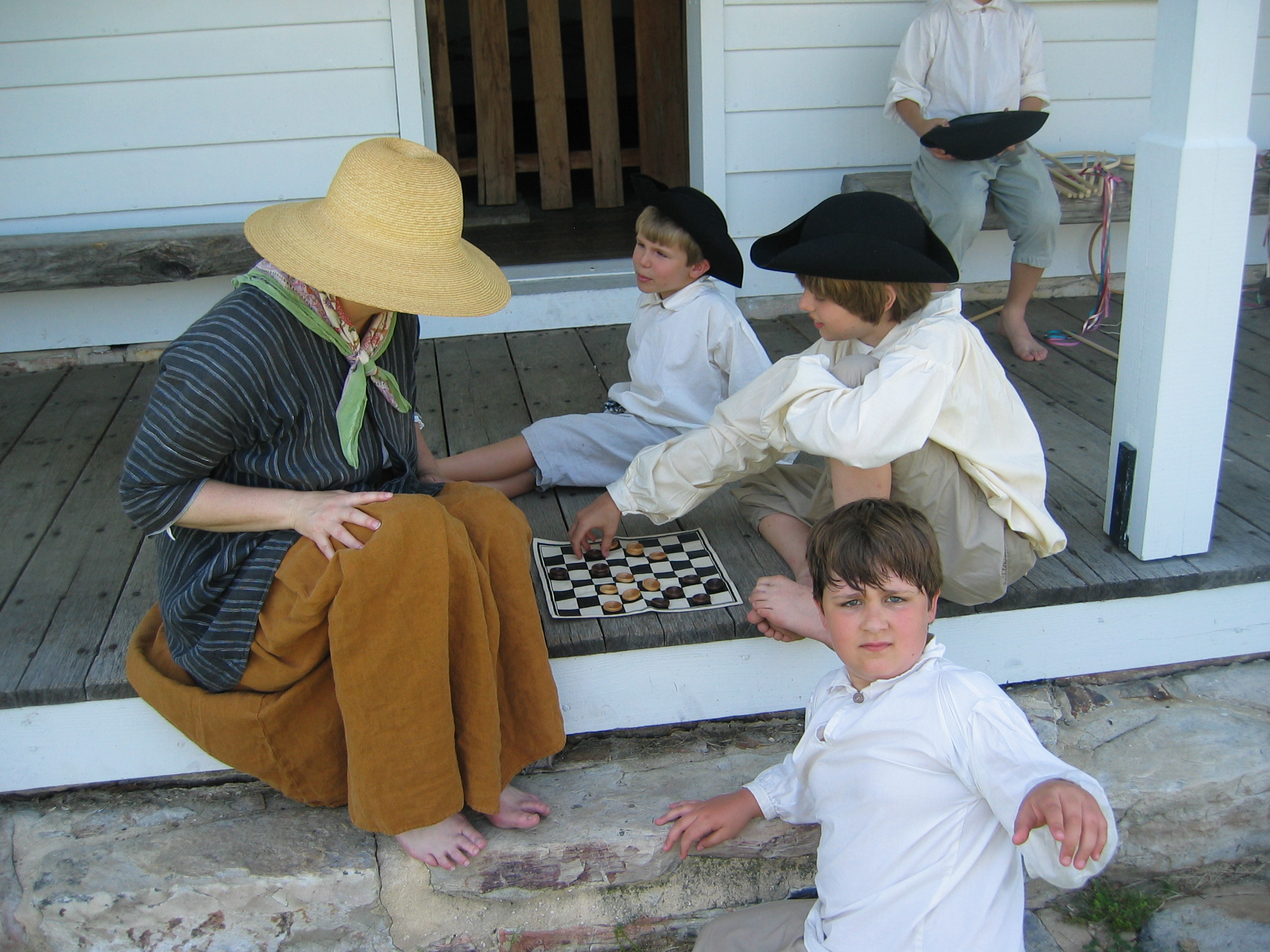 Colonial Children Playing Games